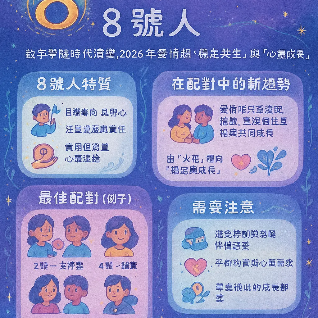 生命靈數配對 - 8號人