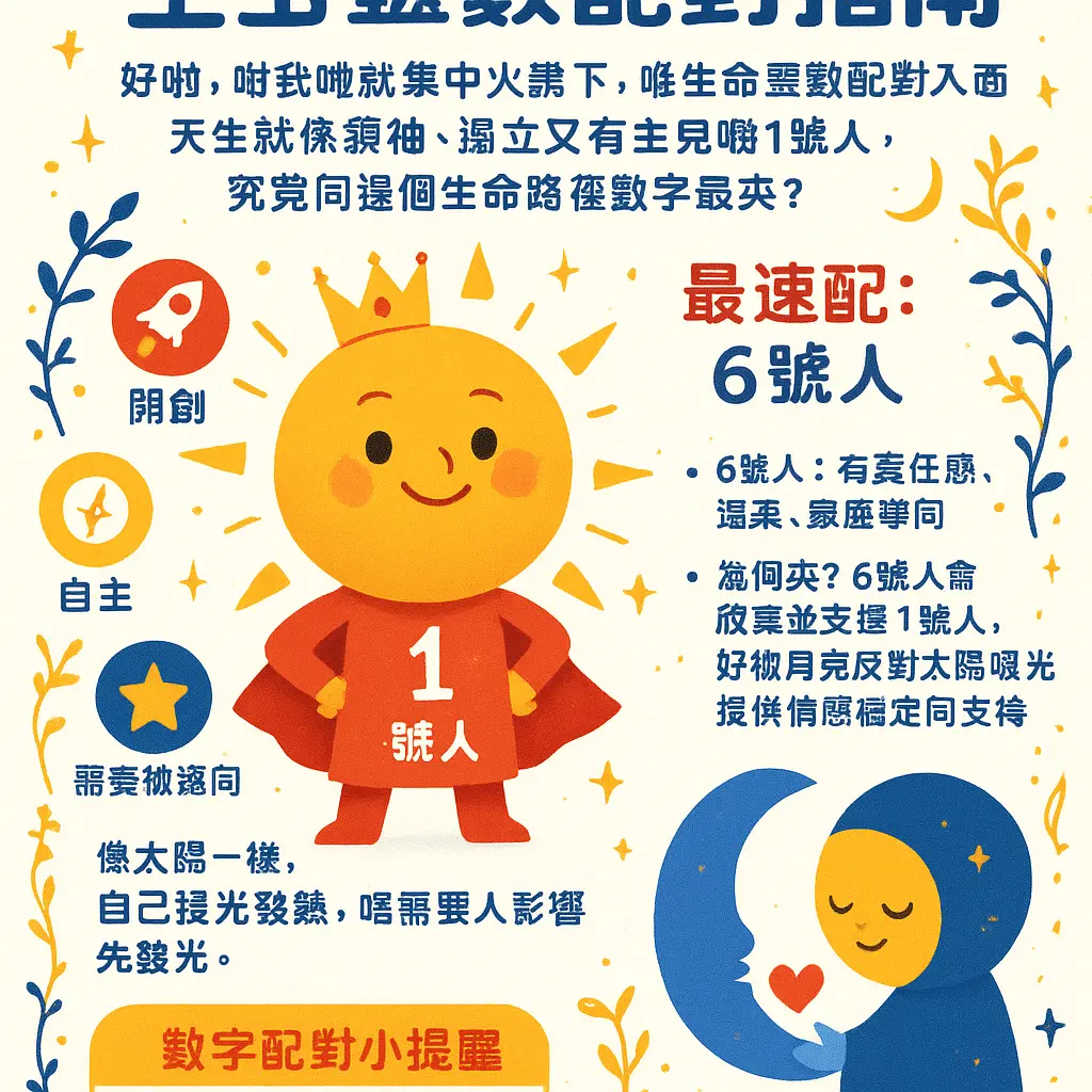 生命靈數配對 - 1號人