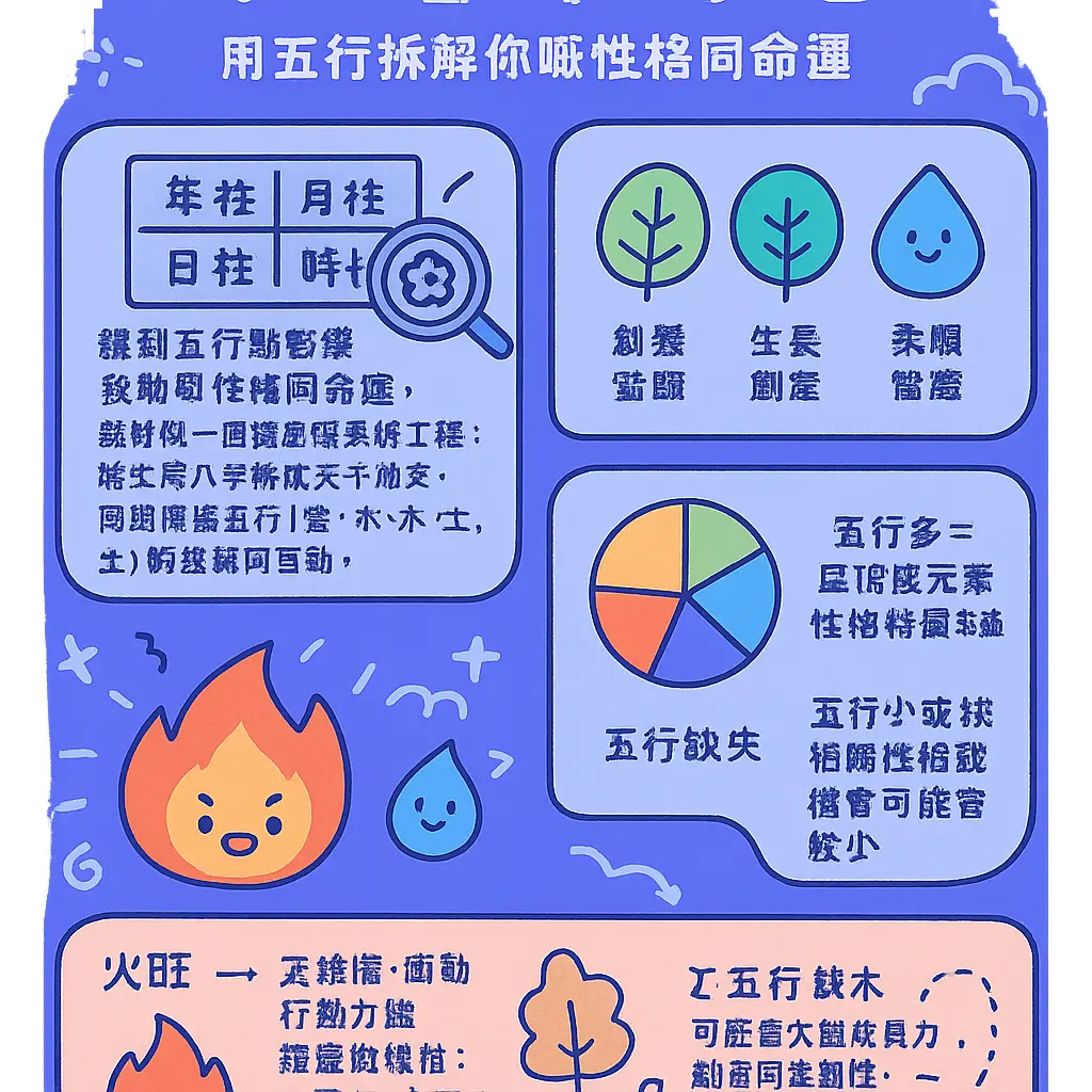 五行查詢 - 八字排盤